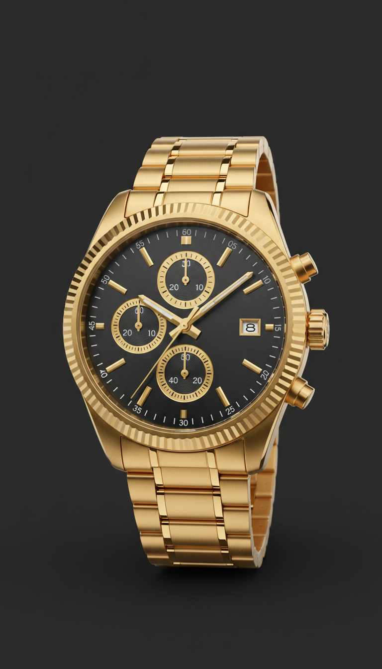 Automatic Wristwatch with Regal Gold Case